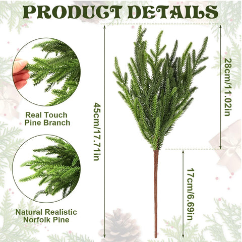 Wsorik pine stems arranged in a clear vase creating instant table centerpiece