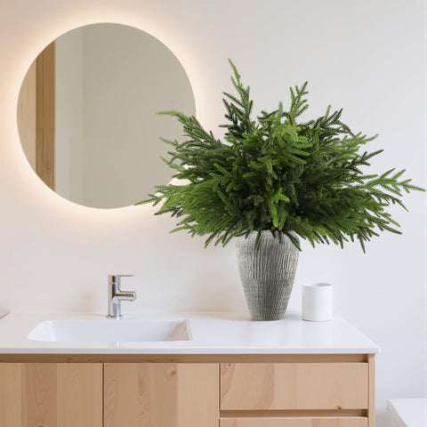 Wsorik hands crafting a wreath from multiple stems demonstrating DIY simplicity