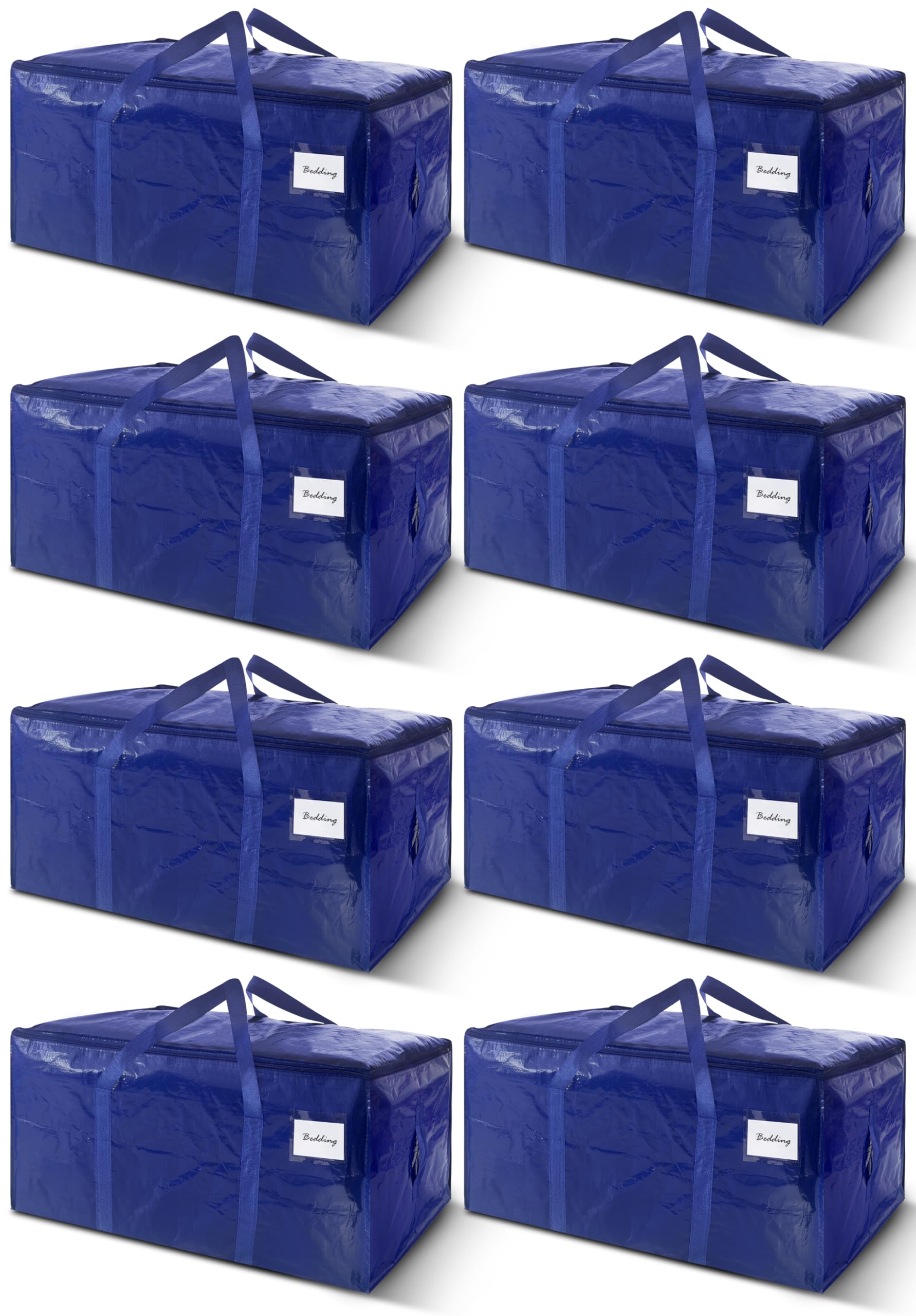 WTREE front view of dark blue 33 gal pack showing capacity and branding, durable storage benefit