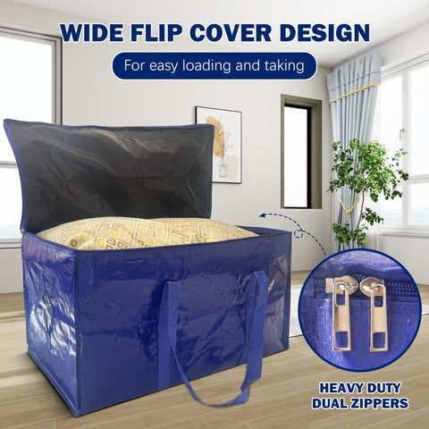 WTREE full bag packed with comforter and pillows showing roomy capacity for bulky items