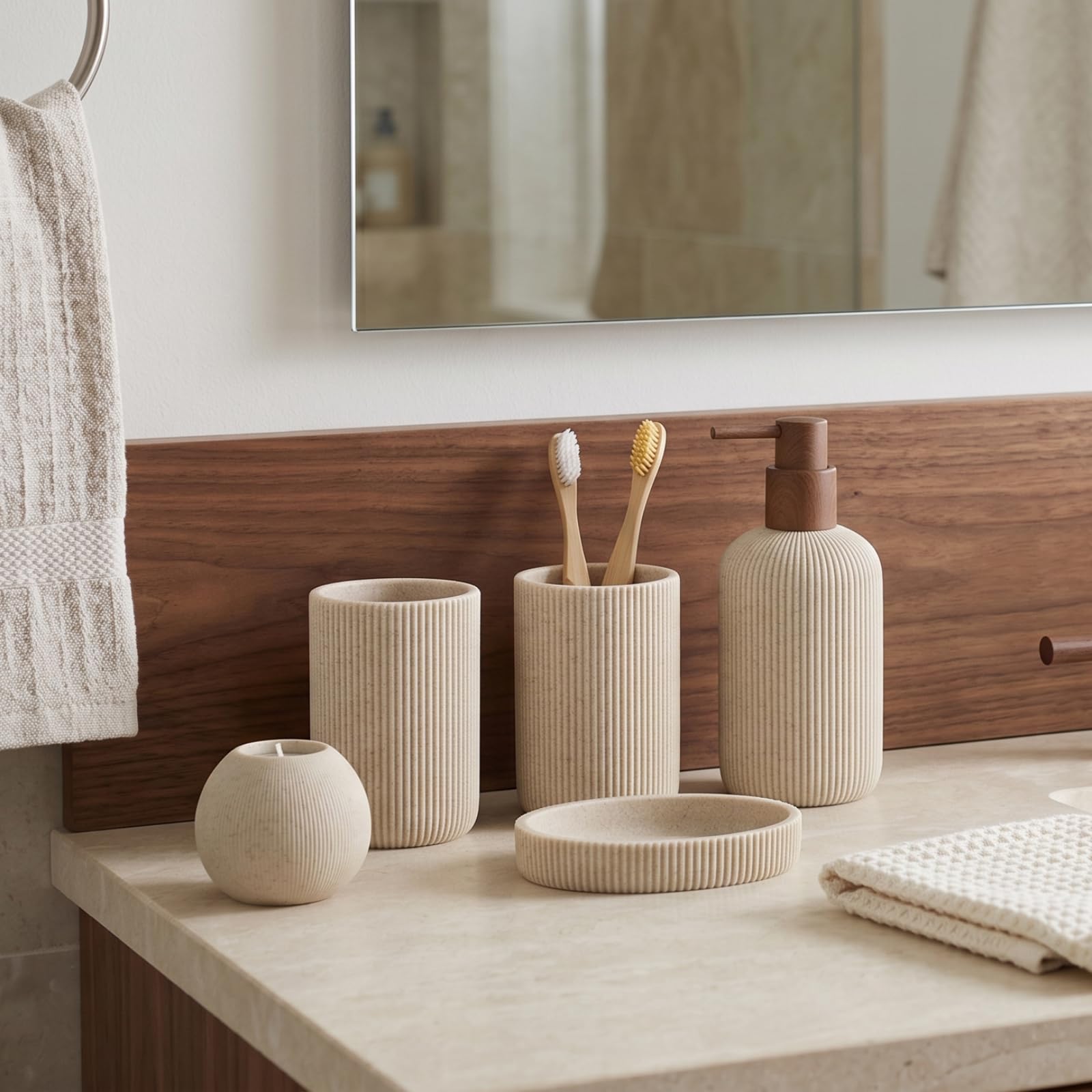 WUUAHOME toothbrush holder top view holding brushes for organized storage benefit