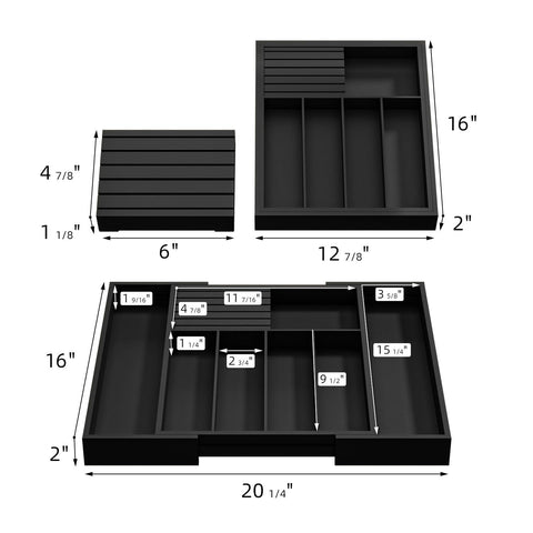 WUSHIZHUHUN knife channel detail protecting blades and improving drawer safety