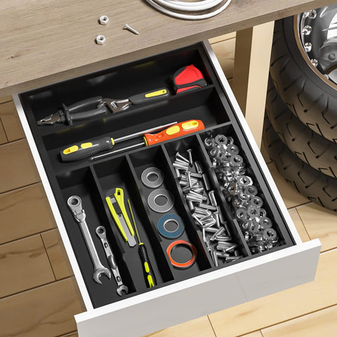 WUSHIZHUHUN side profile showing 2.4 inch height and drawer compatibility