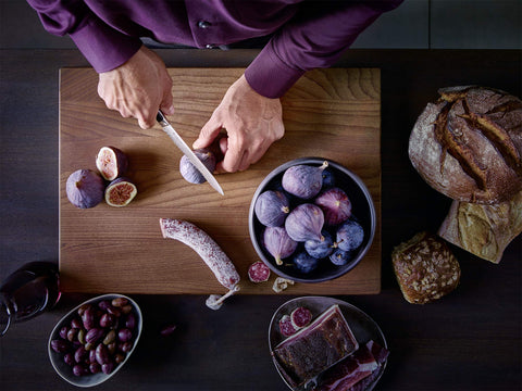 Wüsthof Classic Ikon on kitchen counter in lifestyle setting conveying daily reliability