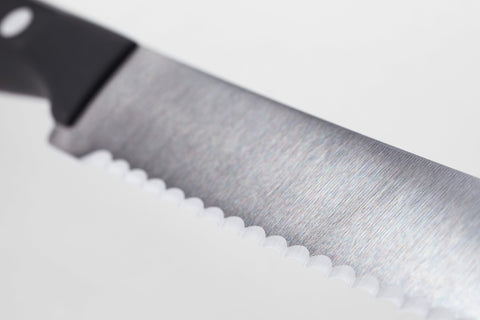 Wüsthof fork tip detail for picking up slices and tidy serving