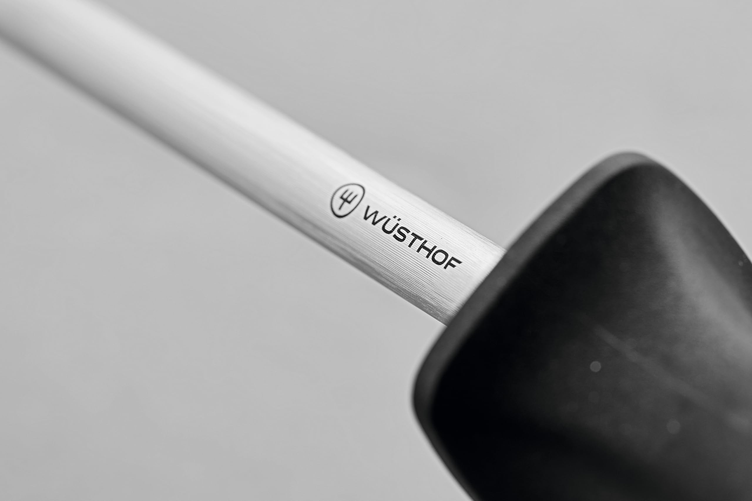 Wüsthof close-up of square non-slip handle for improved control