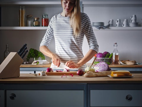 Wüsthof packaging and label showing Gourmet series branding and quality