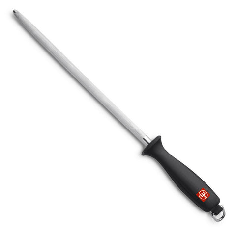 Wüsthof next to chef knife showing size and practical scale