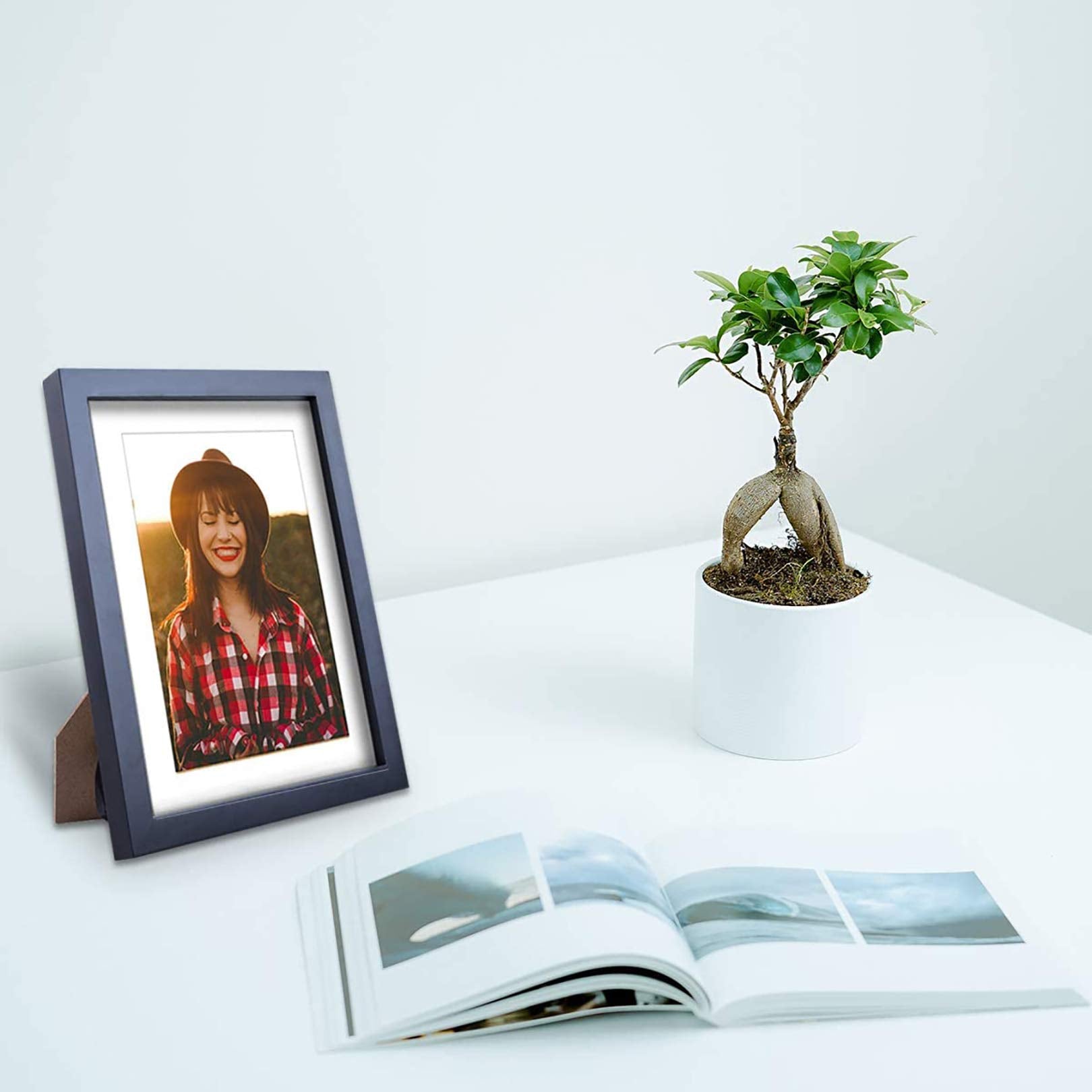 WUTL fold-out stand on desk showing tabletop display convenience benefit