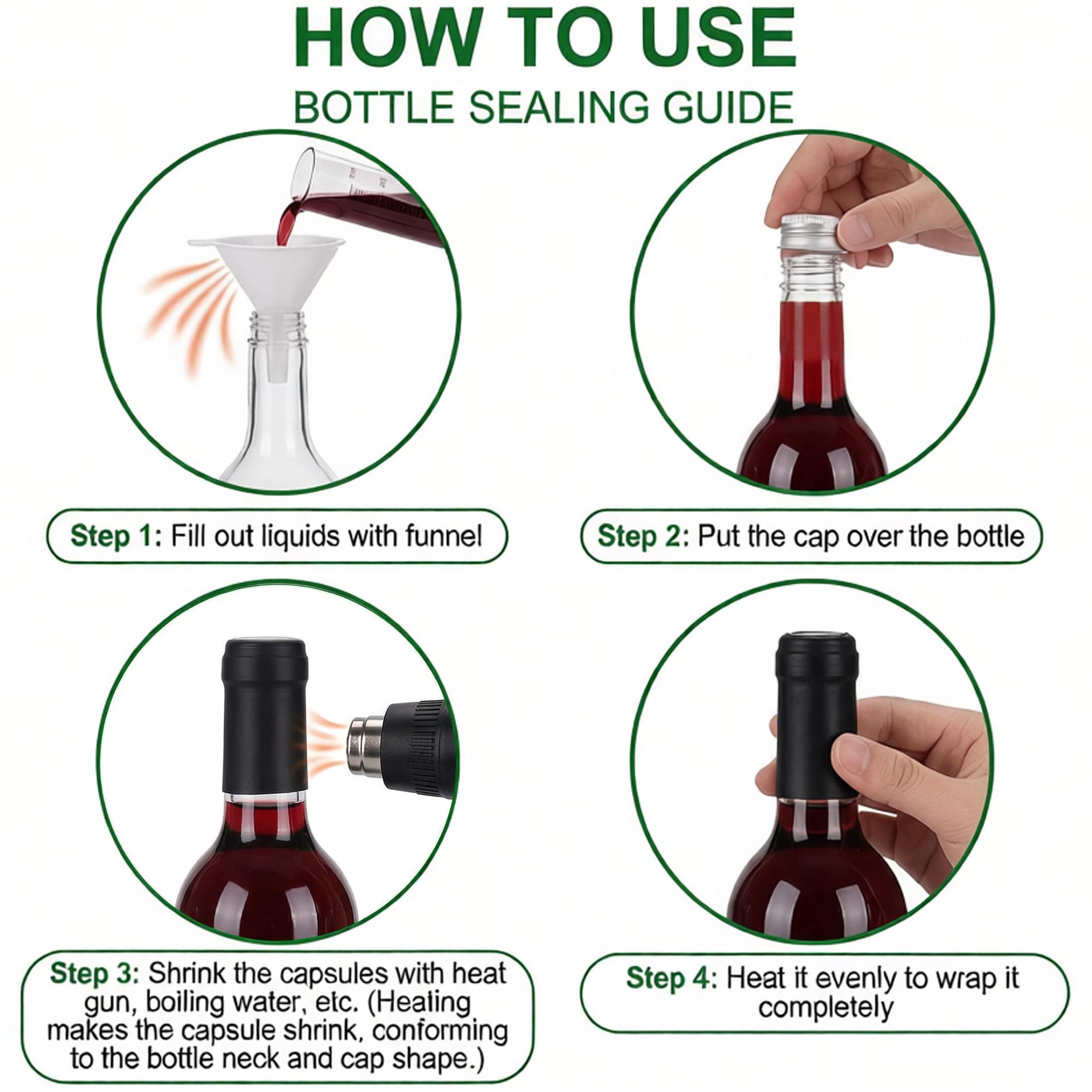 WUWEOT silver screw cap close-up demonstrating airtight secure seal