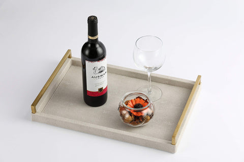 WV lifestyle image of tray serving appetizers at dining setup for refined entertaining