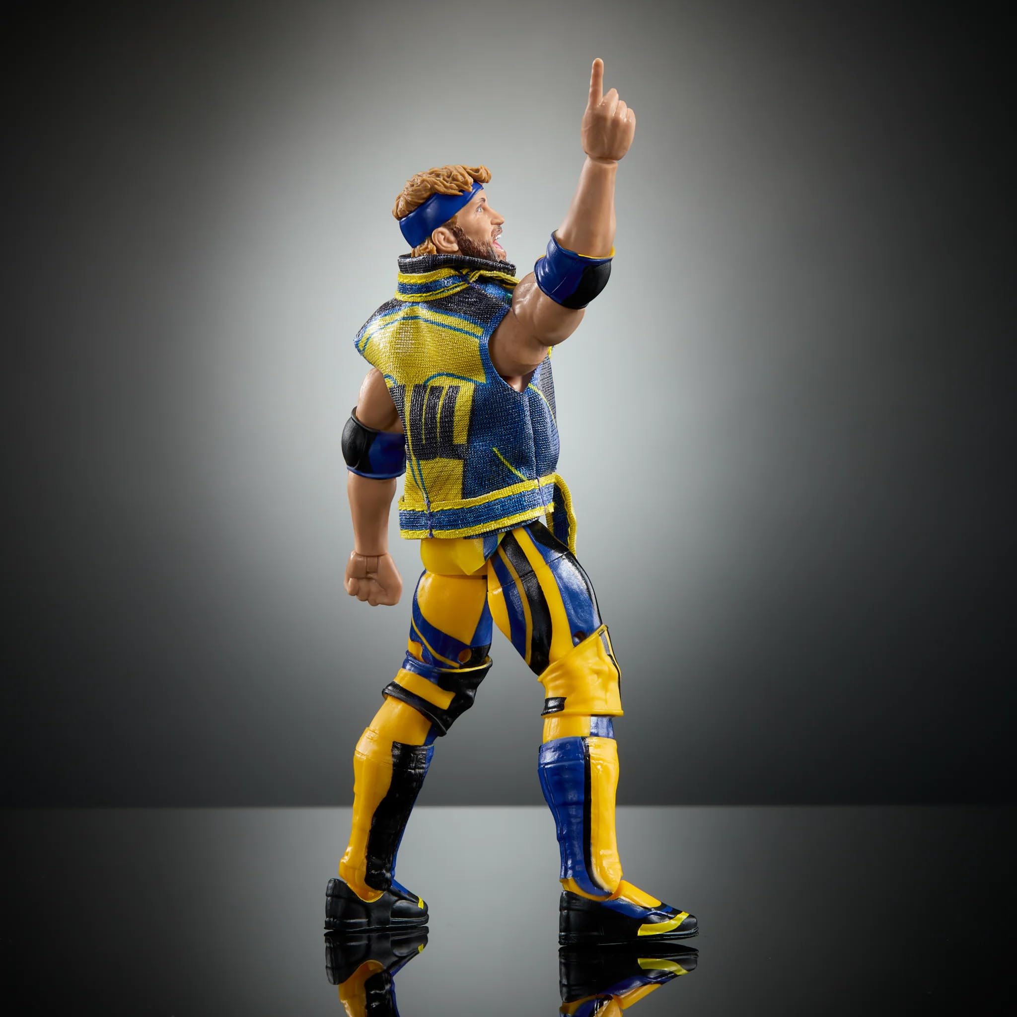 WWE Logan Paul posed to demonstrate full articulation benefits