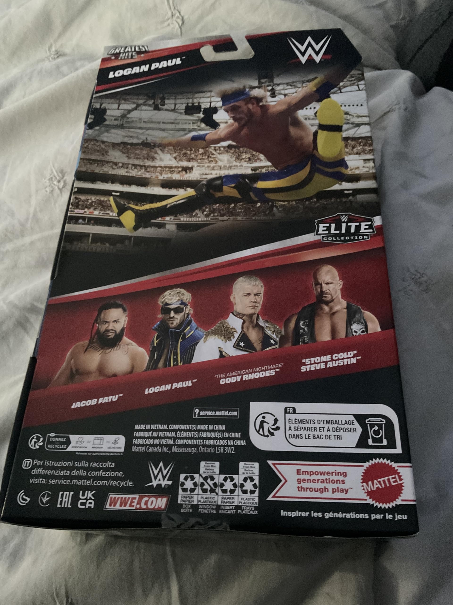 WWE Logan Paul lifestyle display on shelf enhancing collection appeal