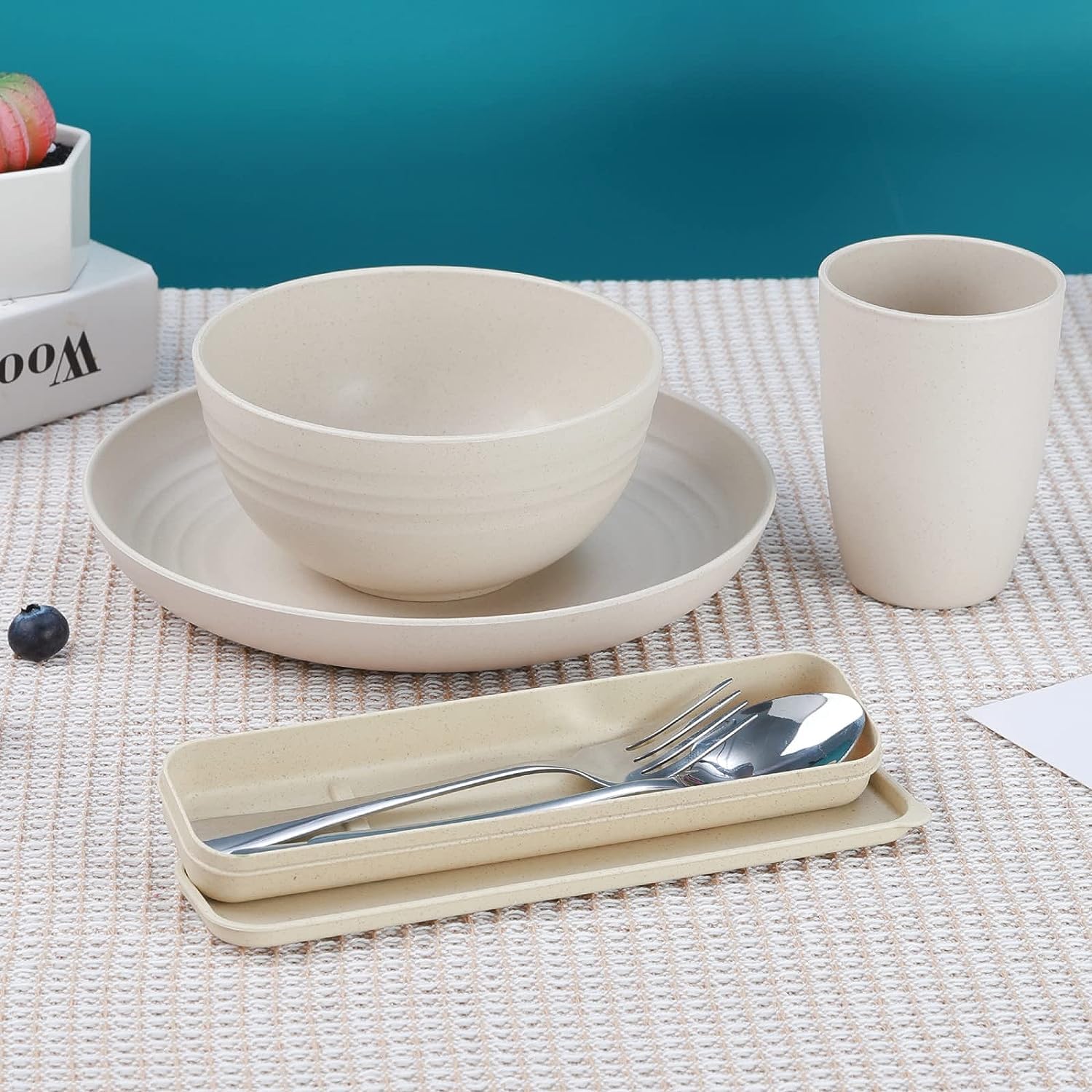 Wwyybfk stacked bowls and cups demonstrating compact, space-saving design
