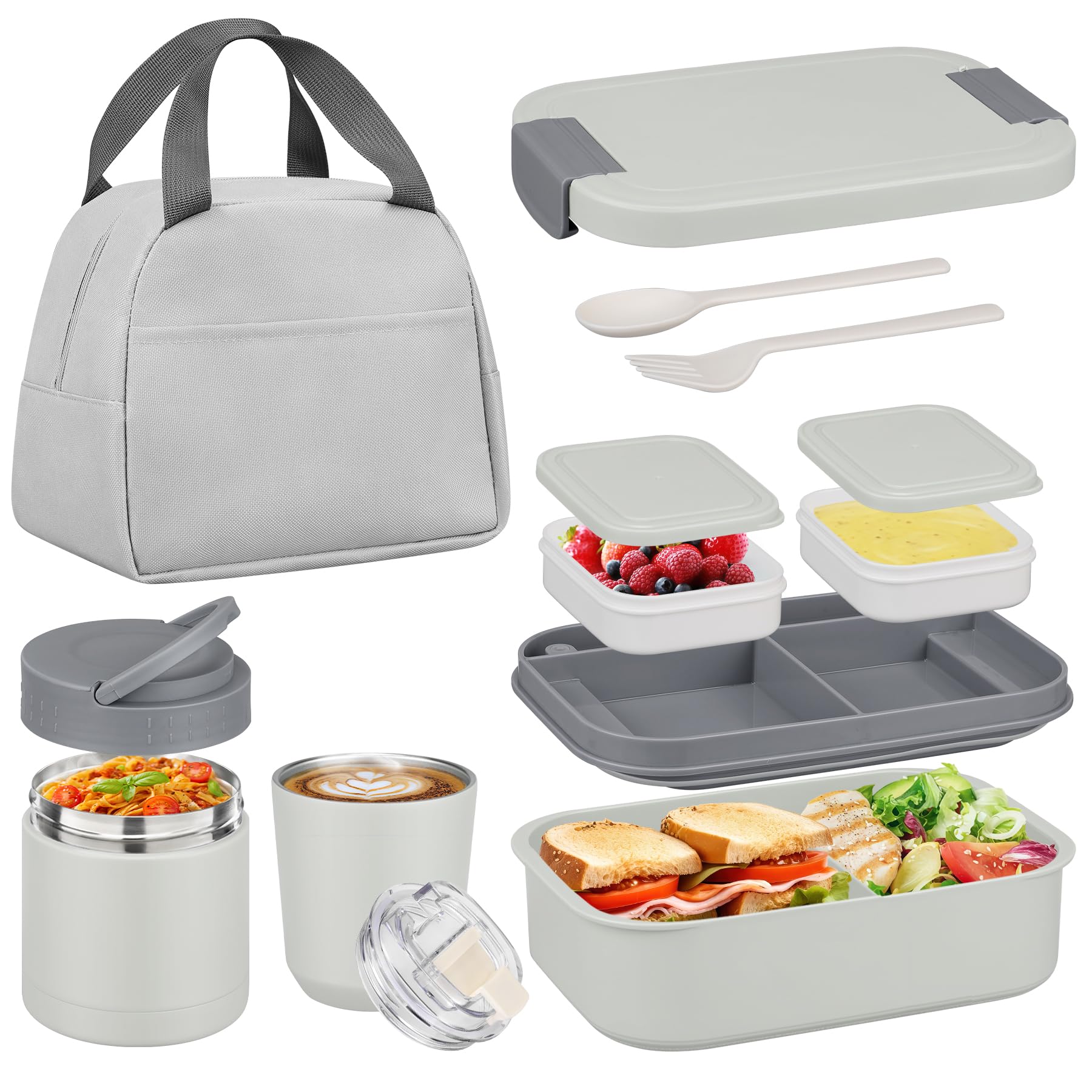 WyfKyd bento box front view showing sealed compartments and secure lid benefit organization