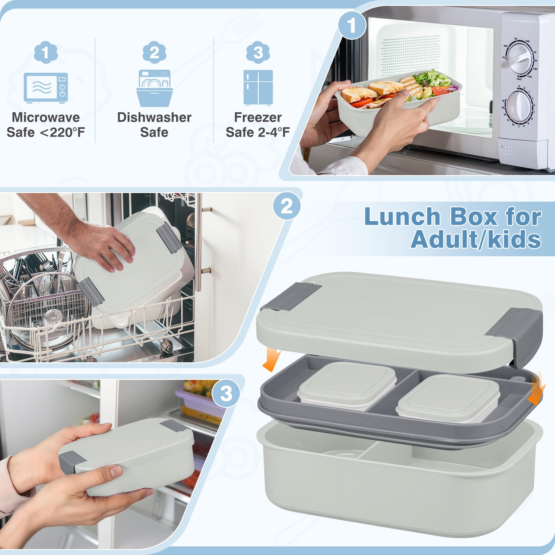 WyfKyd sauce boxes and accessories arranged showing portion control and spill prevention benefit