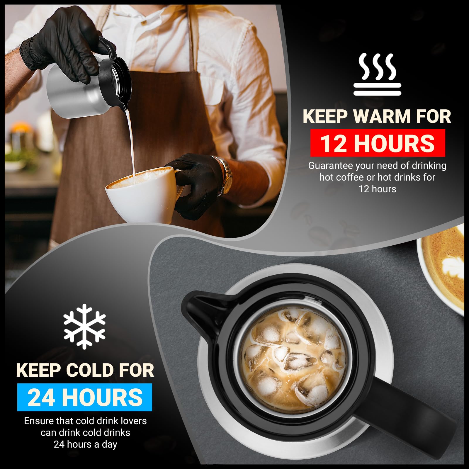 WYHVAND V-shaped spout close-up for precise, drip-free pouring benefit