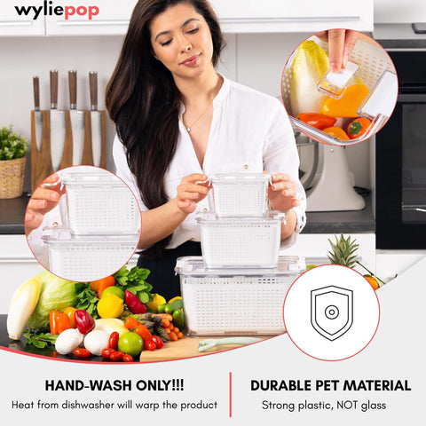 Wyliepop clear lid detail showing label and easy visibility benefit