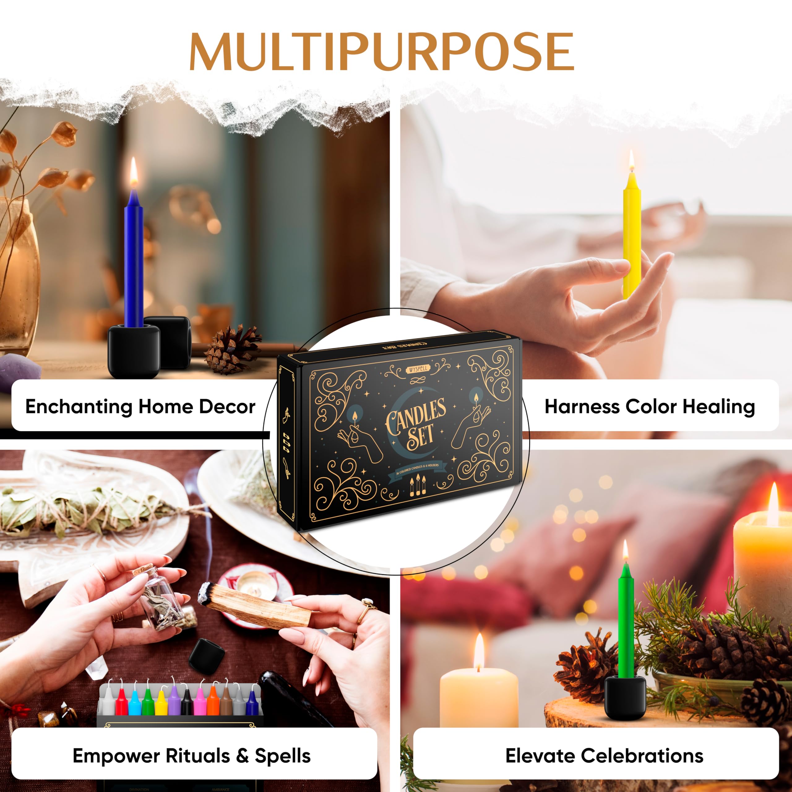 Wyspell sturdy packaging and box interior protecting candles during shipping