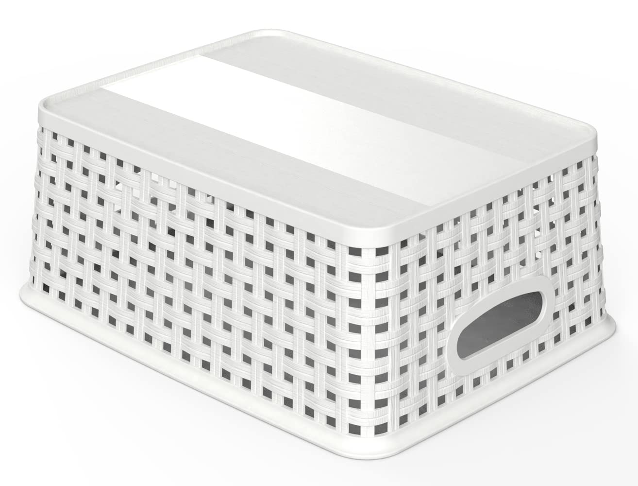 WYT baskets on pantry shelf demonstrating quick-access grouping of snacks