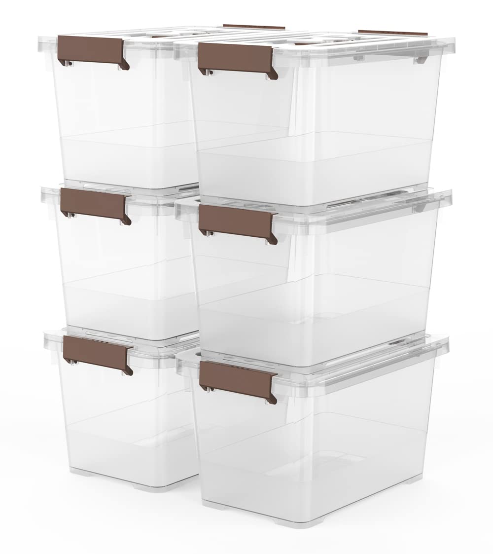 WYT clear front view showing six stacked boxes and organized appearance