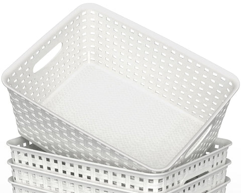WYT baskets organizing office desk supplies for faster workflow