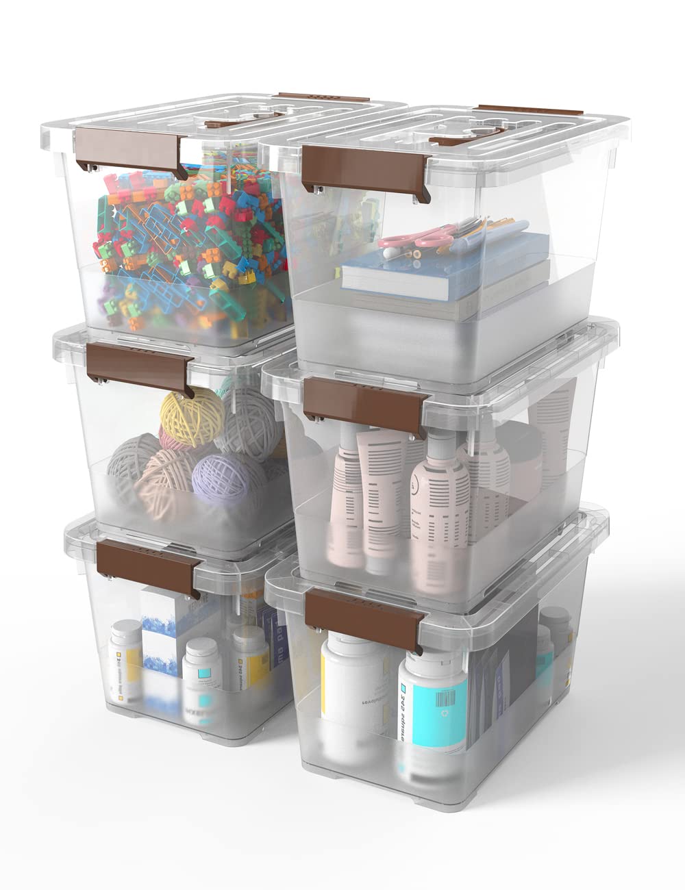WYT clear side showing a label area and contents for fast retrieval