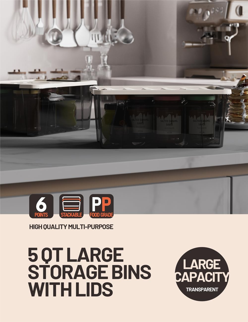 WYT organized shelf with bins demonstrating tidy minimalist storage benefit