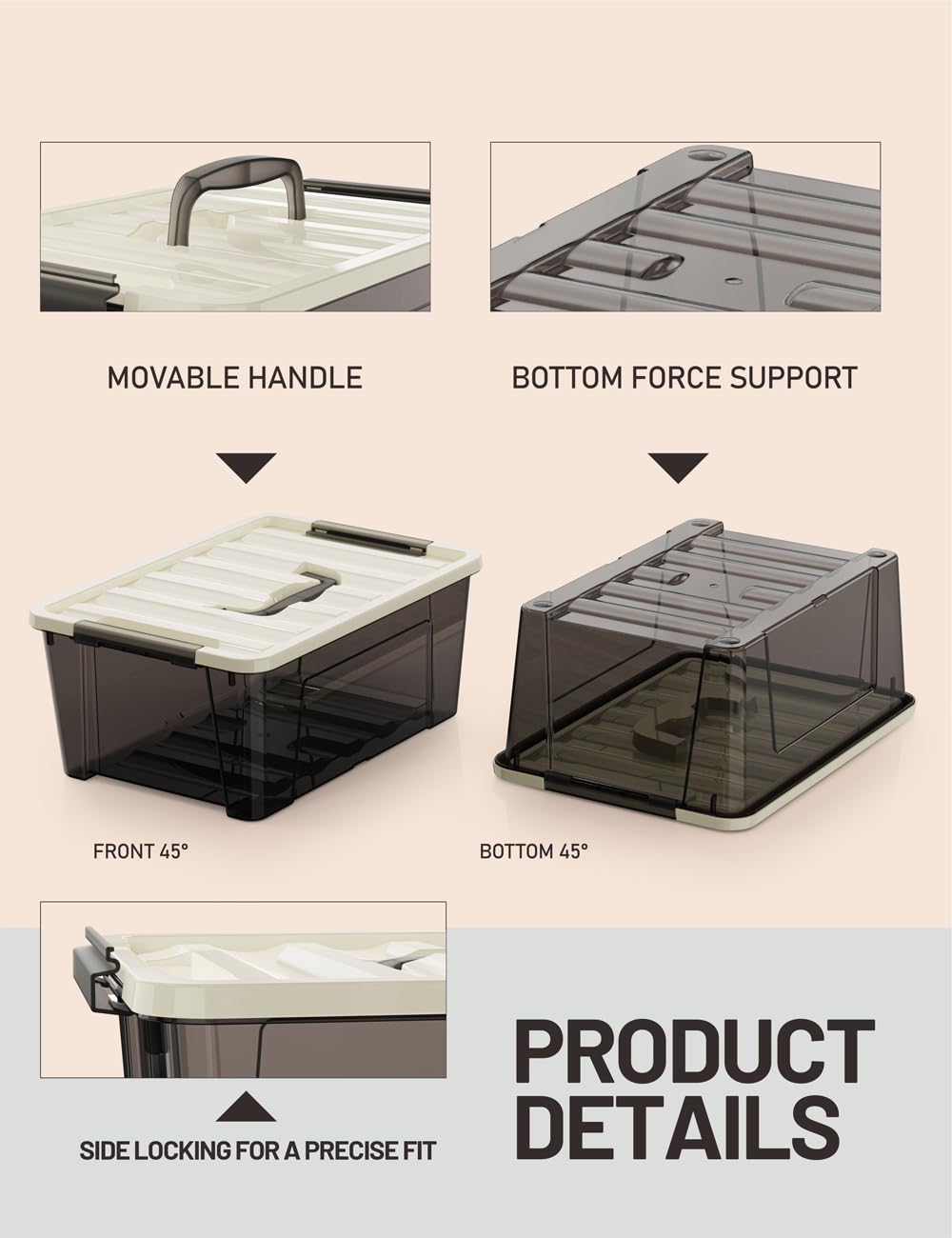 WYT stacked side profile highlighting space-saving vertical storage benefit