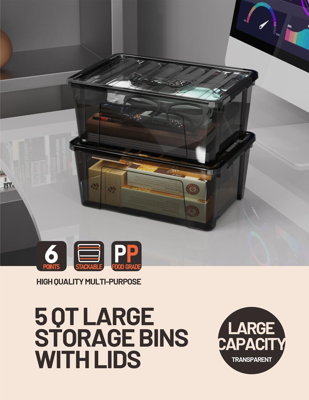 WYT bin held in hand showing scale and easy carrying benefit
