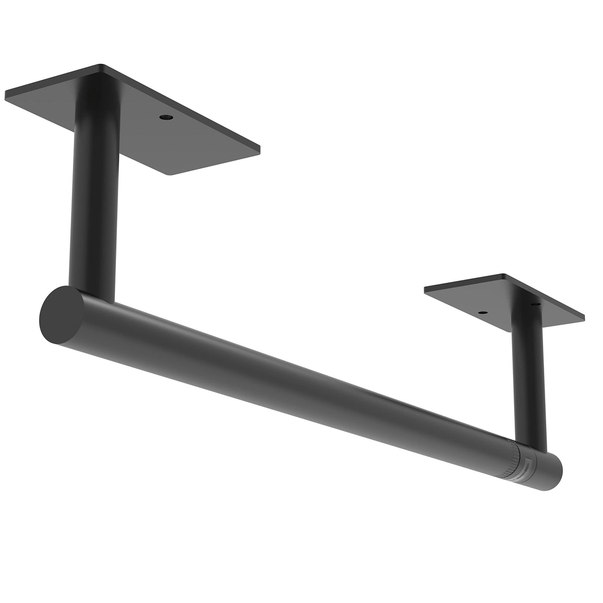 WZKALY front view of matte black under-cabinet holder showing clean design and space saving