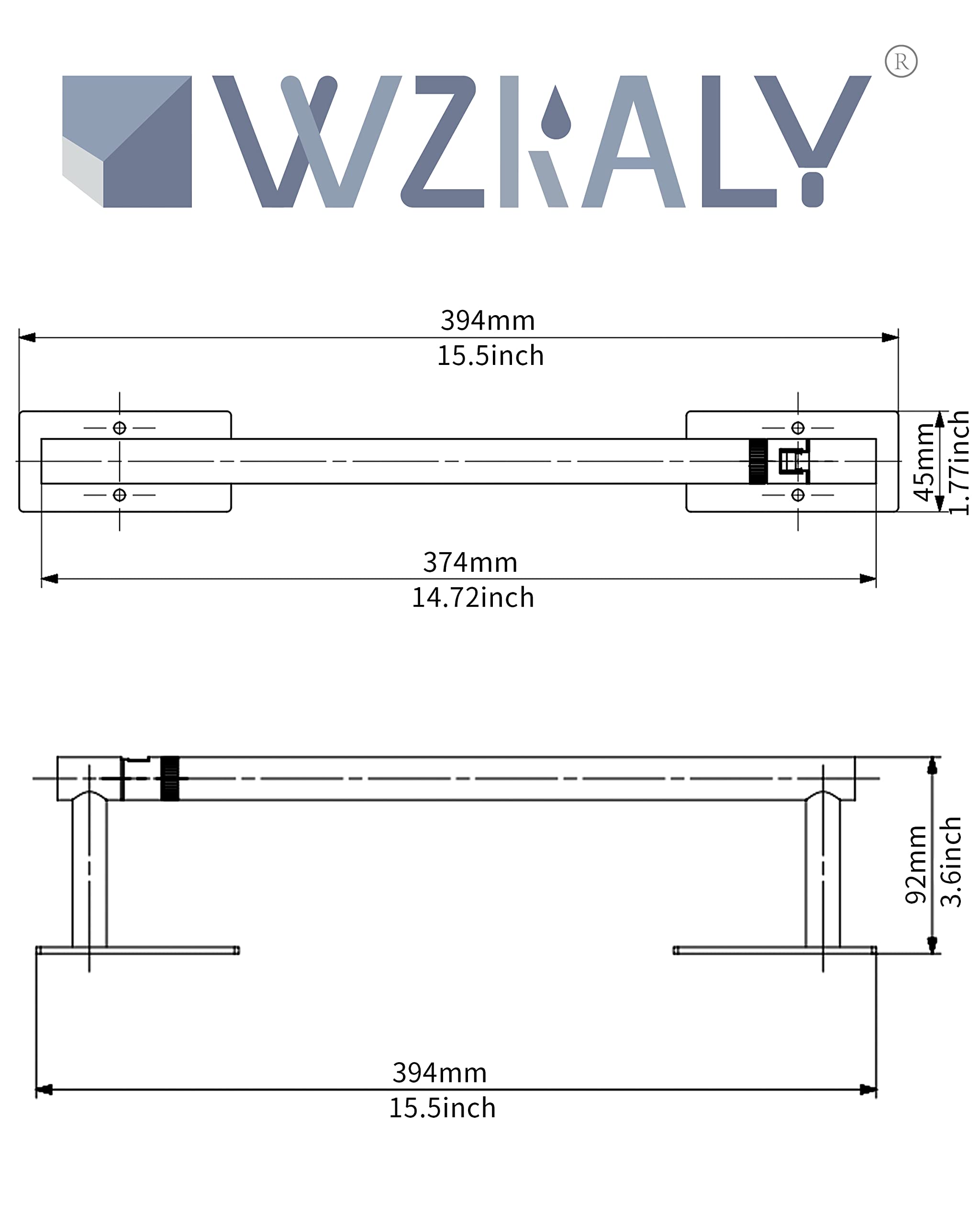 WZKALY side profile of pivoting posts illustrating quick roll replacement and stability