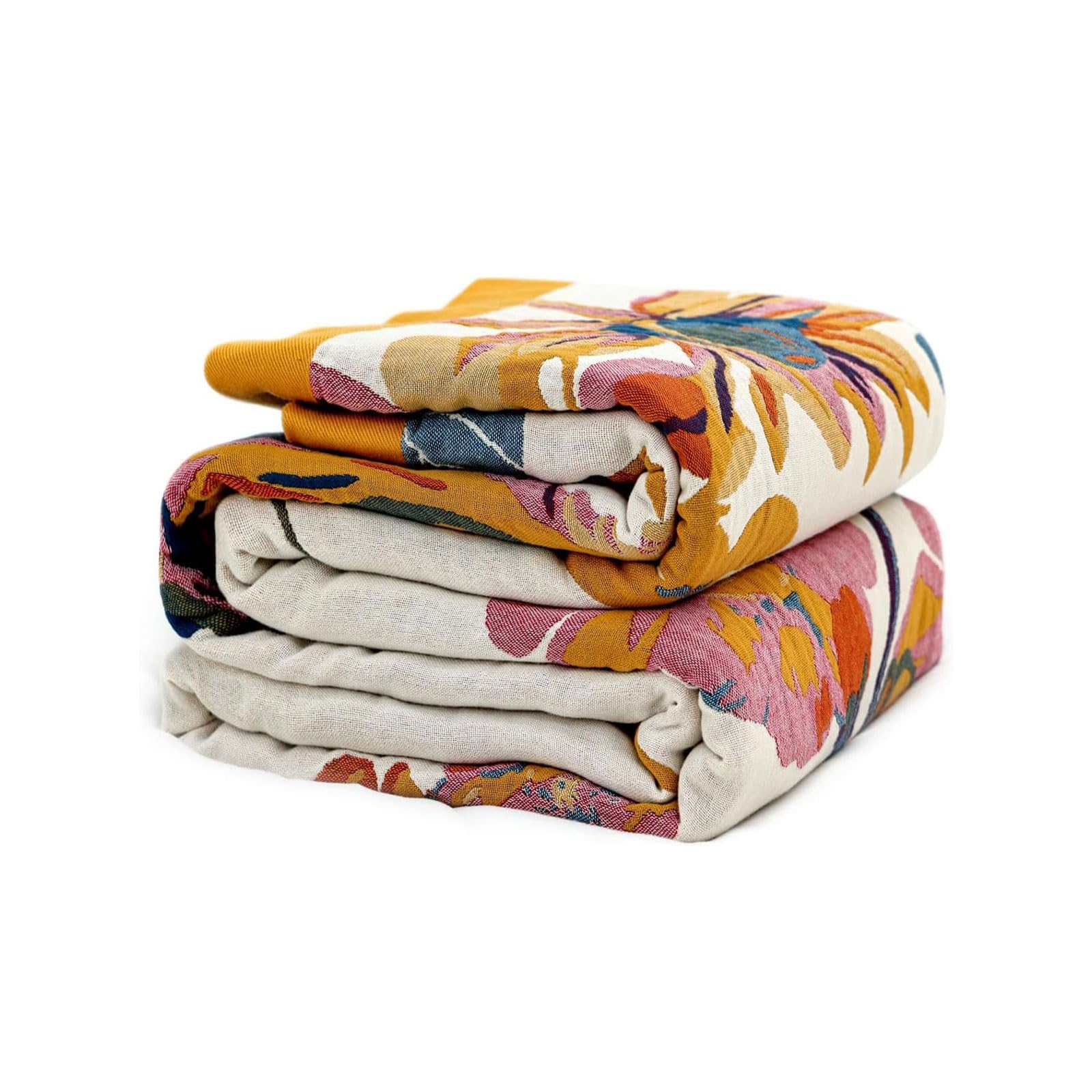 Wzvzss front view of boho throw showcasing full pattern and size benefit