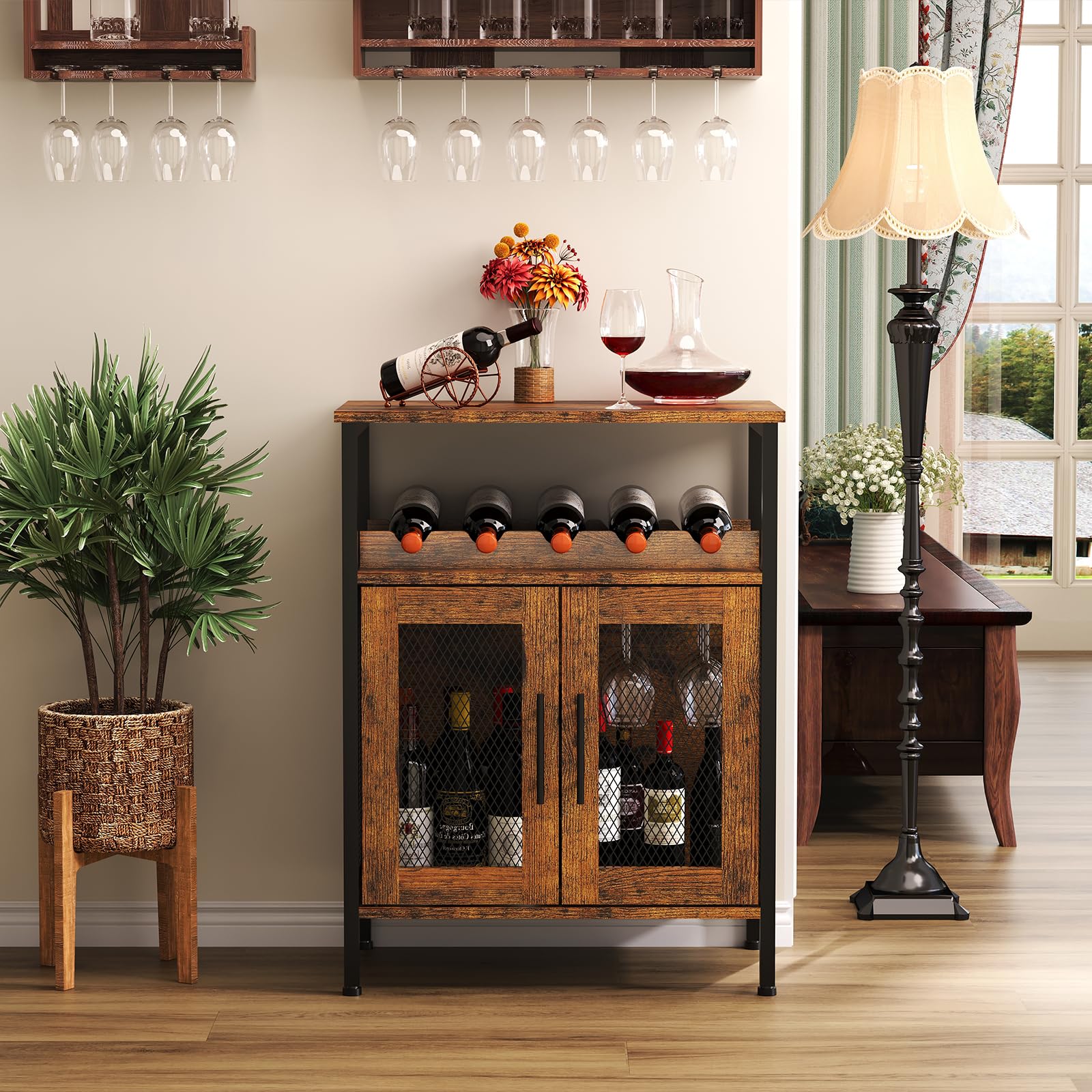 X-cosrack detachable wine rack close-up showing easy bottle access and organization