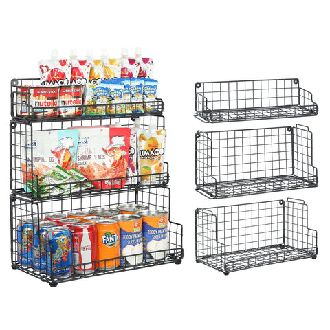 X-cosrack front view stacked showing neat three-tier storage and easy access