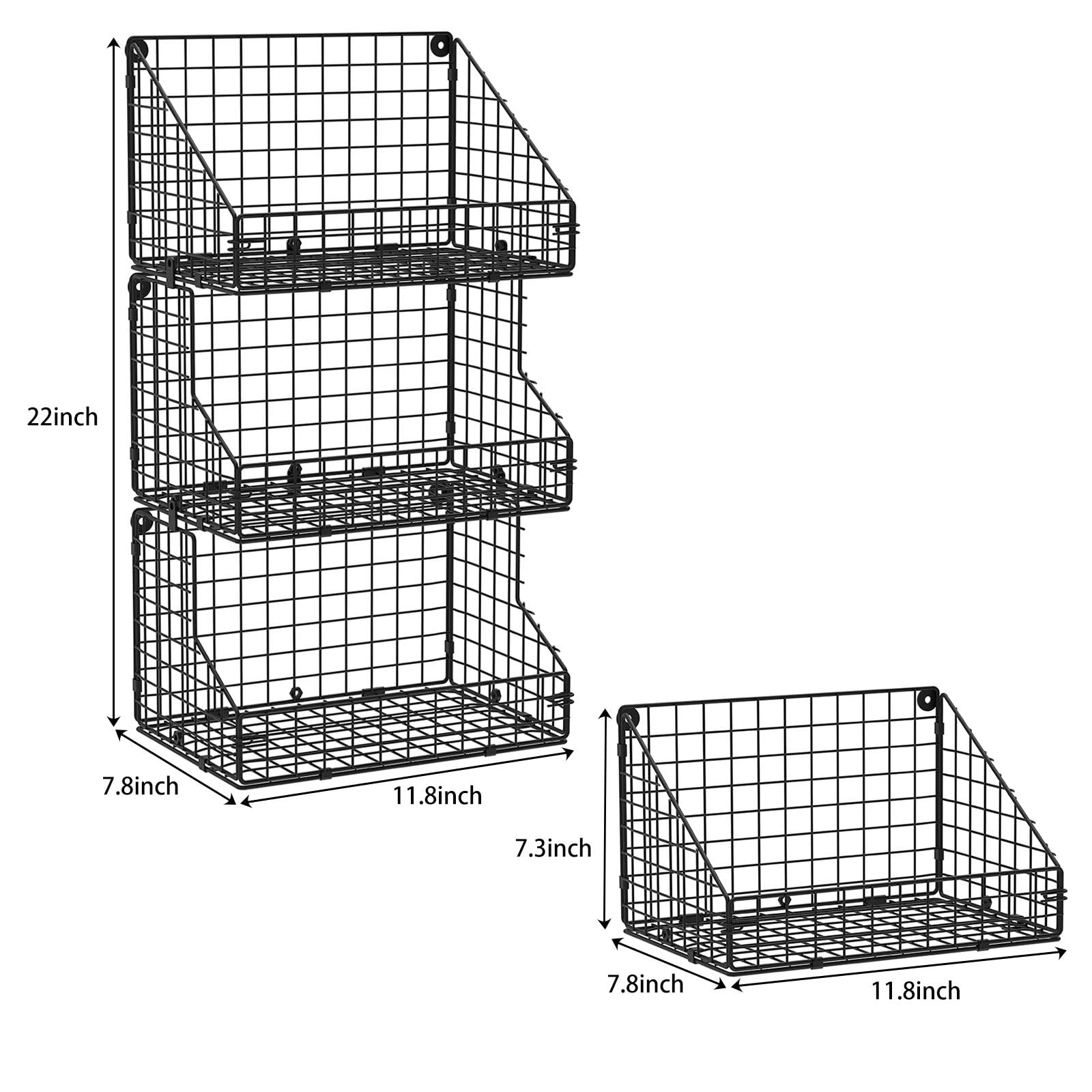 X-cosrack five S-hooks hanging cups and utensils for organized access