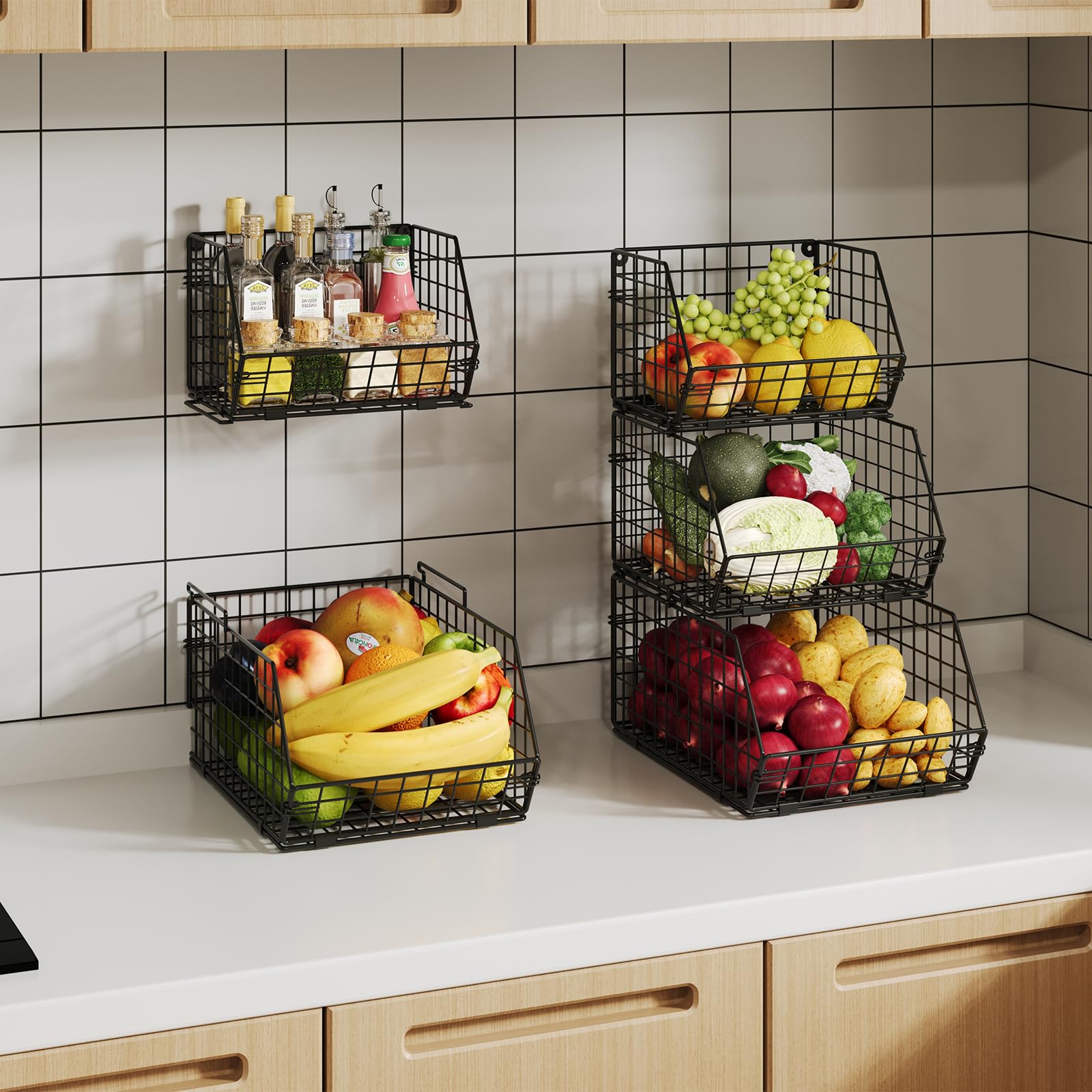 X-cosrack in kitchen lifestyle setting showing stylish modern organization