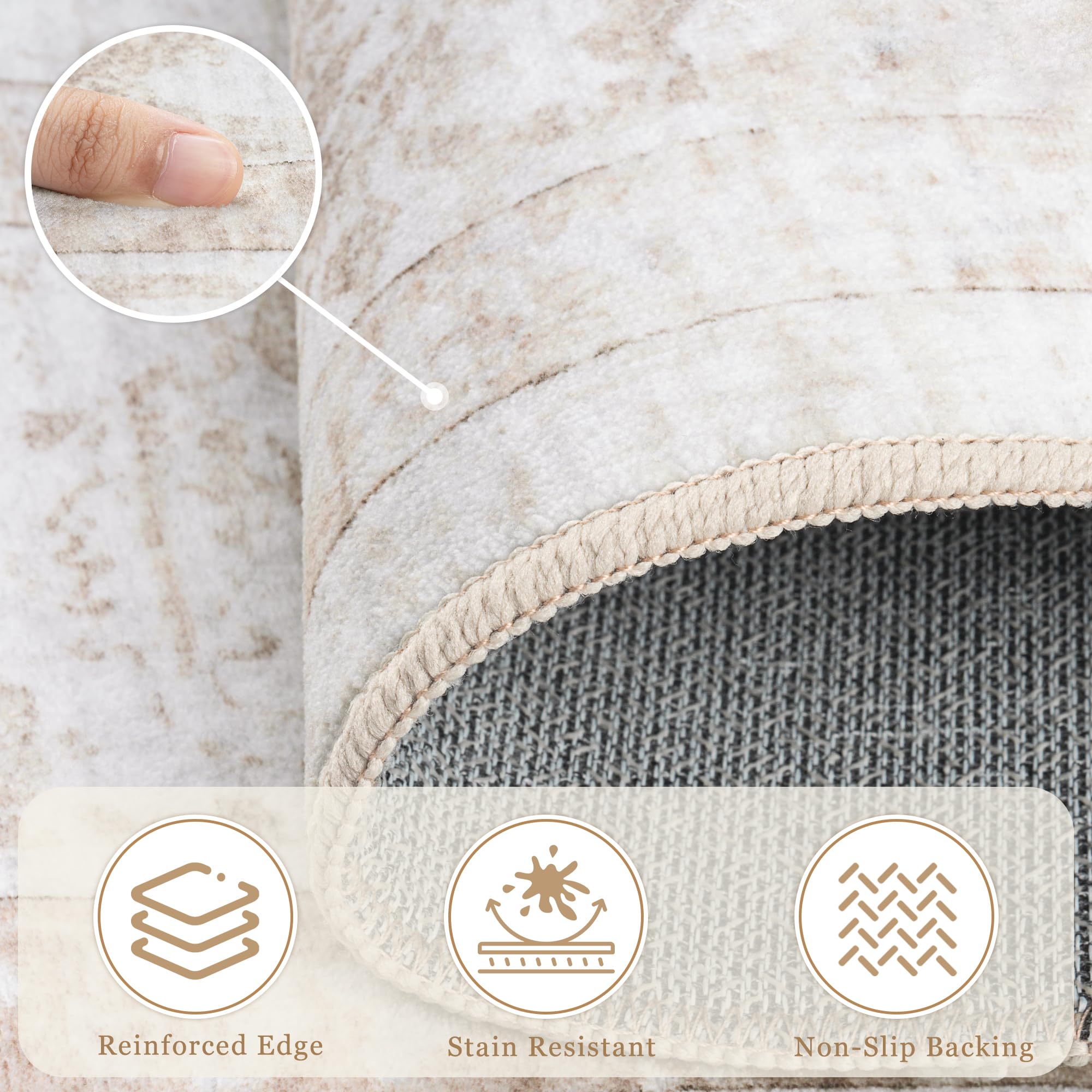 Xafir reinforced edge stitching close-up for long-lasting durability