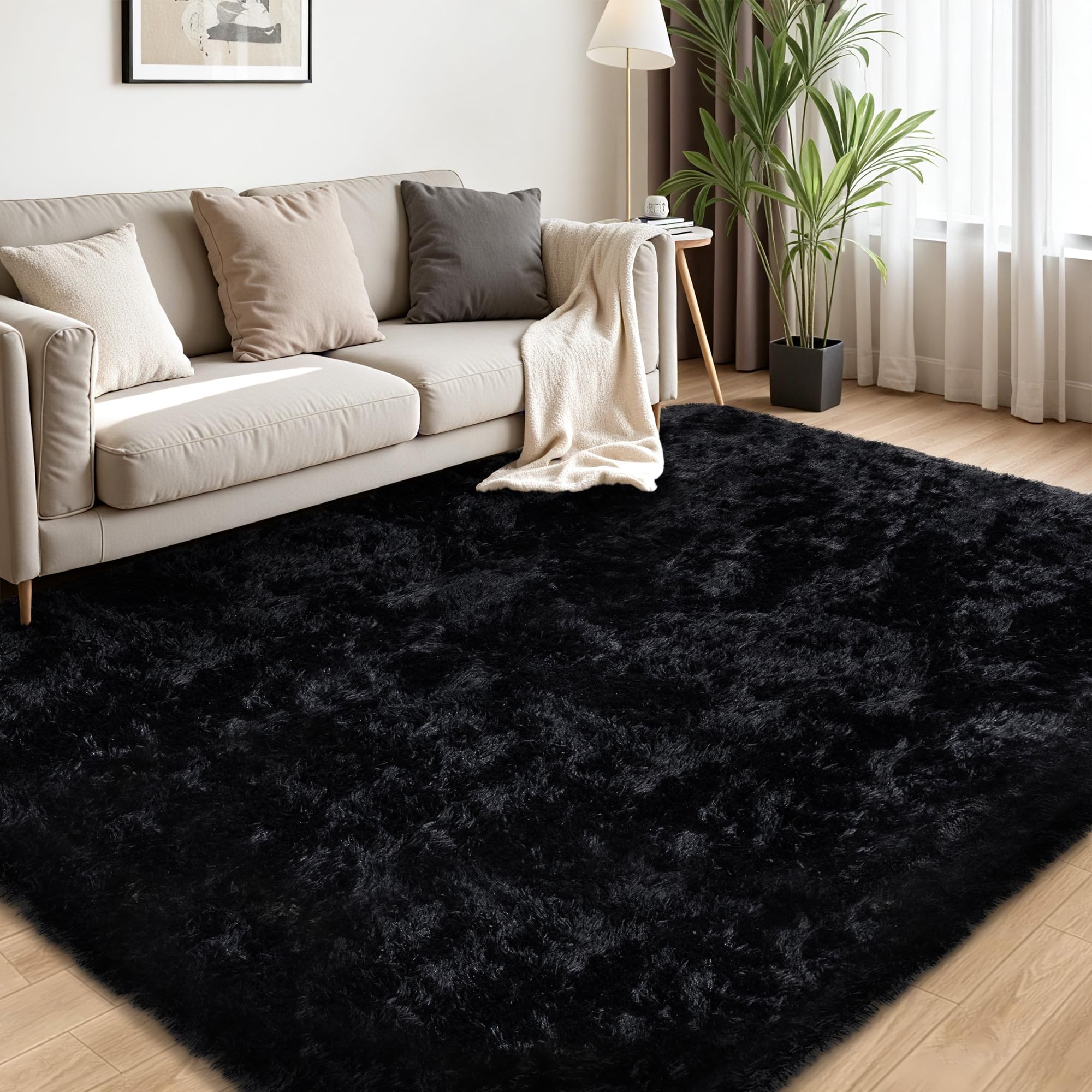 Xafir living room styled setup anchoring seating area and reducing echo