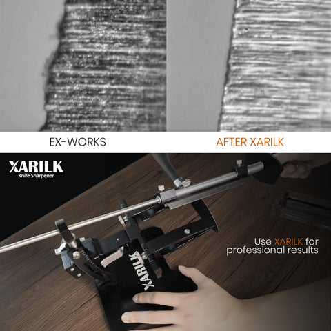 XARILK three diamond plates 320 800 2000 grit displayed to show grit progression