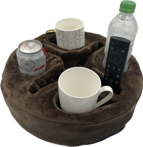 Xchouxer front view couch cup pillow showing organized storage benefit