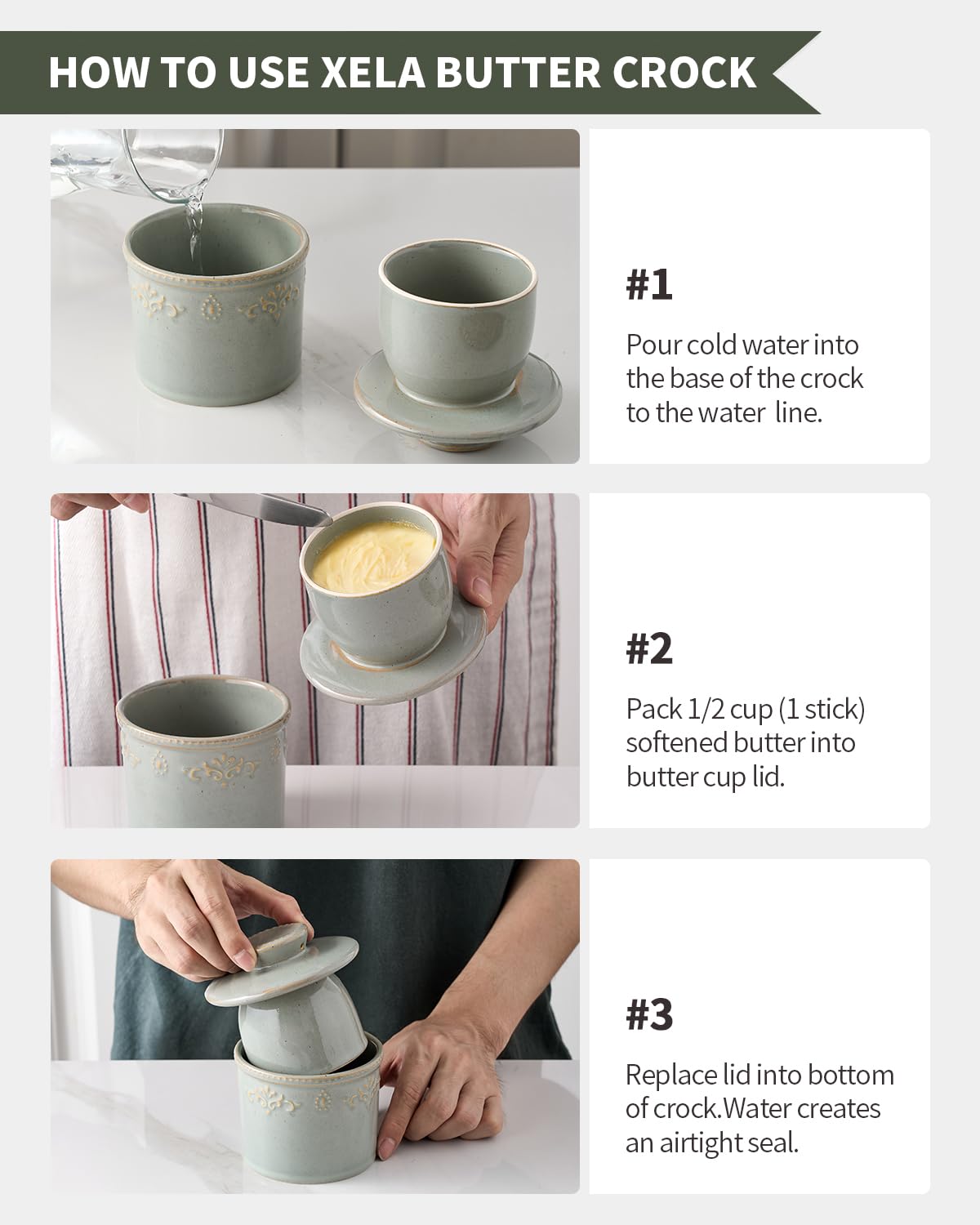 XELA butter crock boxed for gifting showing presentation and gift-ready appeal