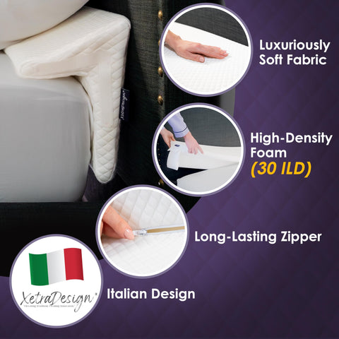 XetraDesign 30ILD foam close-up showing durable support and resilience
