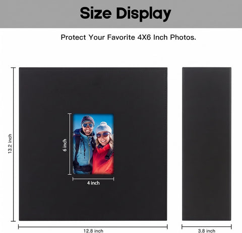 Xfveiwoo open album beside stacks of photos illustrating 1,000-photo capacity