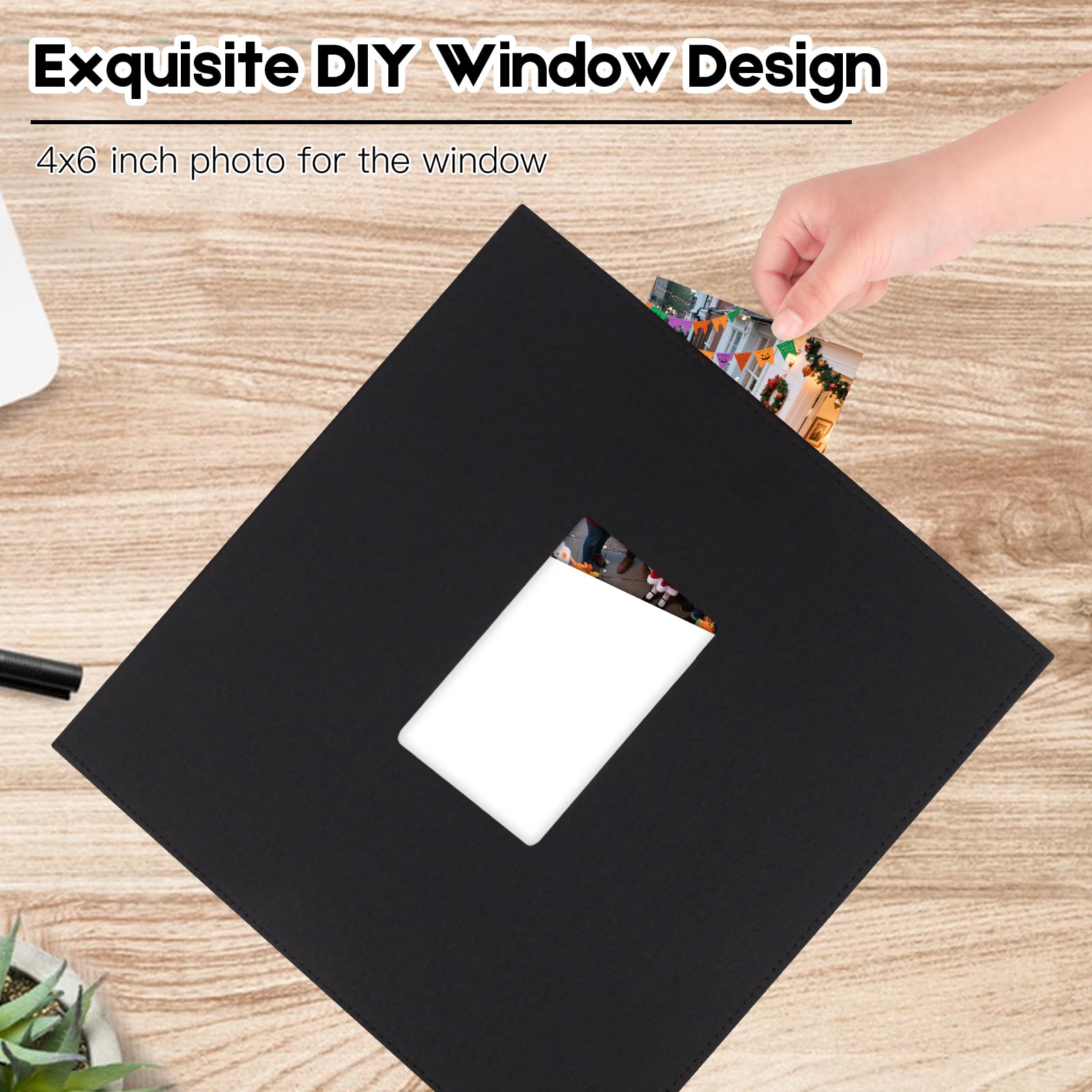 Xfveiwoo album open flat showing rows of 4x6 photos for easy viewing