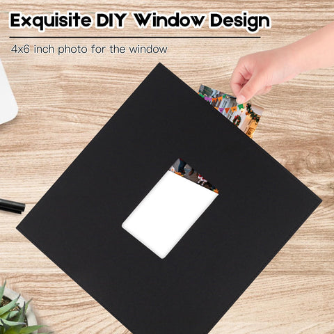 Xfveiwoo album open flat showing rows of 4x6 photos for easy viewing