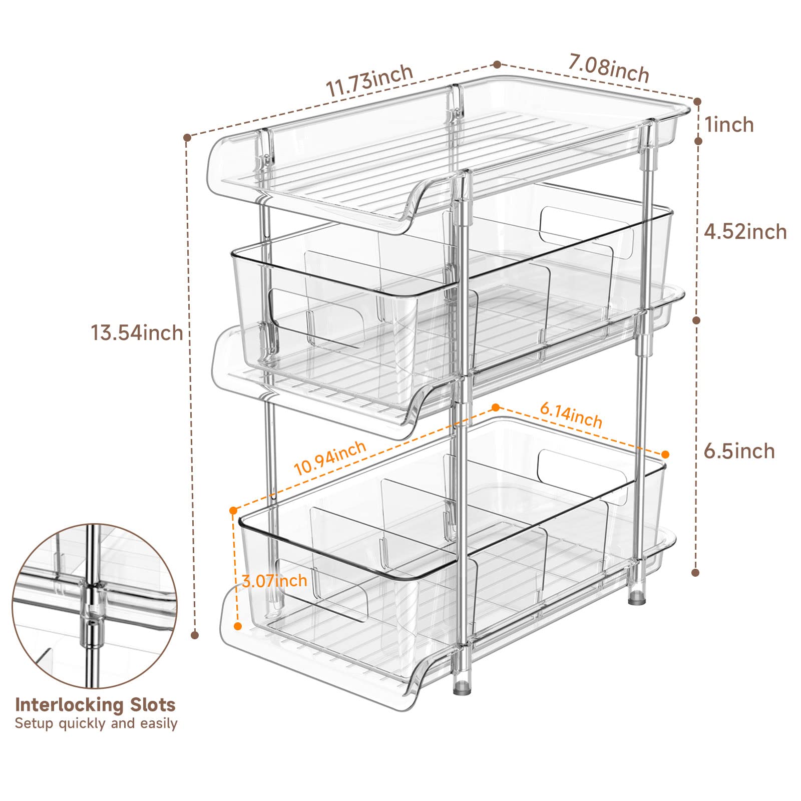 XIANKE drawer pulled out demonstrating smooth access and convenience