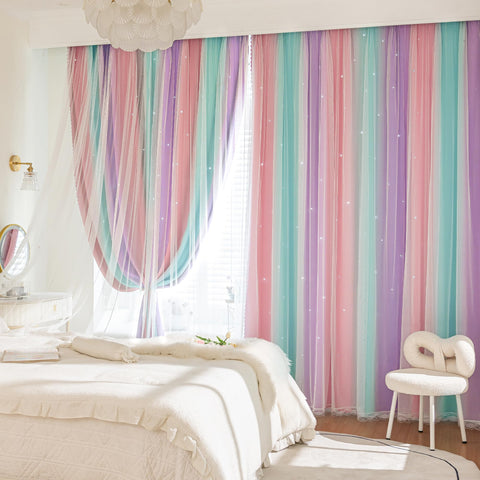 XiDi curtains in kids room staged to show how they transform decor