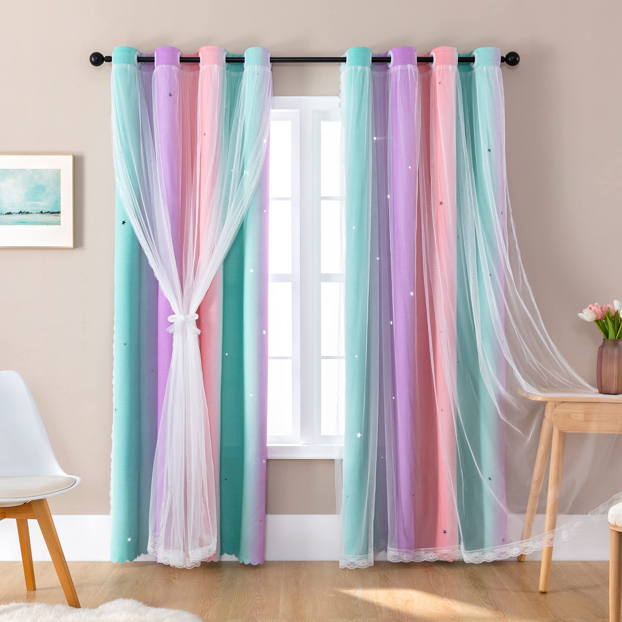 XiDi front panel view showing colorful stars and tulle for magical ambiance