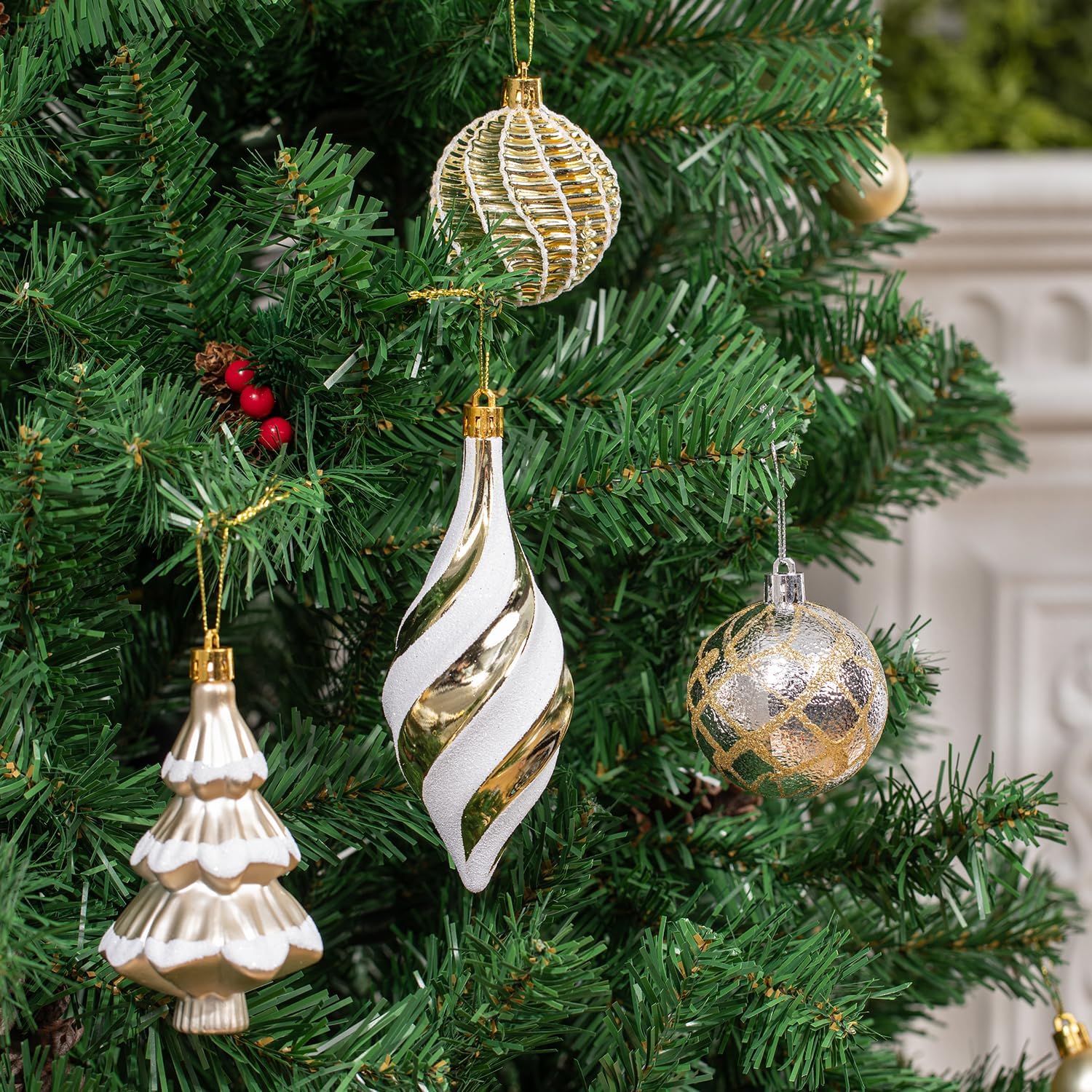 XIFAN hand-painted ornament detail highlighting artisanal pattern and sparkle